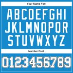 Personalized Blue Black Basketball Jersey for Men - Retro Throwback Style 4 Personalized Blue White-Black Throwback Basketball