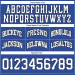 Personalized Basketball Shorts in Blue, White, and Black - Throwback Style Personalized Blue White-Black Throwback Basketball