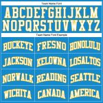 Personalized Blue and Gold Throwback Basketball Jersey for Men and Women Personalized Blue White-Gold Throwback Basketball