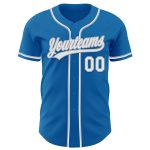 Custom Blue White Gray Baseball Jersey for Men, Women, Kids - Personalized Sports Apparel Personalized Blue White-Gray Baseball