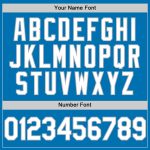 Custom Blue White Gray Baseball Jersey for Men, Women, Kids - Personalized Sports Apparel Personalized Blue White-Gray Baseball