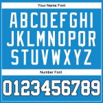 Custom Name Number Authentic Throwback Basketball Jersey - Personalized Blue Gray Black Team Jersey Personalized Blue White