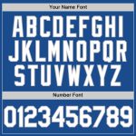 Personalized Blue Gray Throwback Baseball Jersey for Men, Women, Kids - Customizable Team Apparel Personalized Blue White-Gray