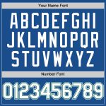 Custom Throwback Baseball Jersey with Personalized Name & Number - Blue White Kelly Green Mesh Personalized Blue White-Kelly