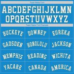 Personalized Throwback Basketball Jersey - Blue and Kelly Green Design Personalized Blue White-Kelly Green Throwback Basketball