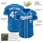 Personalized Blue White Light Blue Baseball Jersey for Men and Women Personalized Blue White-Light Blue Baseball Jersey
