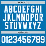 Personalized Blue White Light Blue Baseball Jersey for Men and Women Personalized Blue White-Light Blue Baseball Jersey