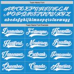 Personalized Hockey Jersey in Blue and White Light Blue Colors Personalized Blue White-Light Blue Hockey Jersey