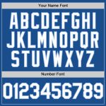Custom Personalized Blue White-Light Blue Baseball Jersey with Team Name and Number - Authentic Throwback Design Personalized