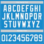 Personalized Throwback Basketball Jersey in Blue and Light Blue for Men and Women Personalized Blue White-Light Blue Throwback