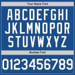 Custom Name and Number Personalized Blue White Mesh Baseball Jersey - Authentic Throwback Team Jersey Personalized Blue White
