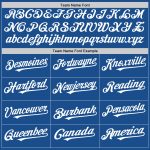 Personalized Blue White Baseball Jersey, Vintage Throwback Style Mesh Jersey Personalized Blue White Mesh Throwback Baseball