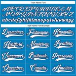 Custom Name and Number Navy Blue White Hockey Lace Neck Jersey - Personalized Team Apparel Personalized Blue White-Navy Hockey