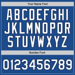 Personalized Throwback Basketball Jersey in Blue and White-Navy for Men, Size 4 Personalized Blue White-Navy Throwback Basketball