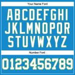 Personalized Authentic Basketball Jersey - Blue White Neon Green Retro Style Personalized Blue White-Neon Green Authentic