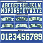 Custom Team Basketball Shorts with Personalized Name & Number - Blue White Neon Green Authentic Throwback Style Personalized