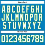 Custom Name and Number Hockey Jersey - Personalized Blue White Neon Green Lace Neck Team Gear Personalized Blue White-Neon