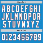 Custom Name Number Hockey Jersey Personalized Blue White Orange Team Personalized Blue White-Orange Hockey Jersey Team Custom
