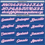 Custom Basketball Jersey with Personalized Name and Number - Blue White Pink Authentic Throwback Style Personalized Blue