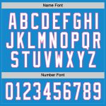 Custom Hockey Jersey with Personalized Name and Number in Blue, White, and Pink Personalized Blue White-Pink Hockey Jersey