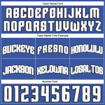 Custom Name and Number Personalized Blue White Pinstripe Basketball Shorts - Authentic Team Gear Personalized Blue White