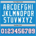 Personalized Authentic Basketball Jersey - Blue and White Red Throwback Design Personalized Blue White-Red Authentic Throwback