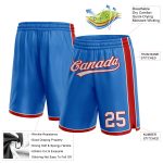 Personalized Blue and Red Basketball Shorts for Men | Custom Athletic Wear Personalized Blue White-Red Basketball Shorts