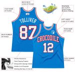 Personalized Blue Red Throwback Basketball Jersey - Custom Team Apparel 2 Personalized Blue White-Red Throwback Basketball