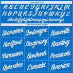 Personalized Basketball Jersey Round Neck Blue White - Custom Team Uniform 2 Personalized Blue White Round Neck Basketball