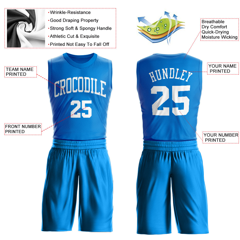 Personalized Blue White Round Neck Suit Basketball Jersey Personalized Basketball Jersey Blue White Round Neck Suit for Men and Women Personalized Blue White Round Neck Suit Basketball - Image 3