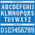 Custom Personalized Blue and White Basketball Jersey V-Neck Style Personalized Blue White V-Neck Basketball Jersey
