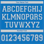 Personalized Basketball Jersey - Blue and White V-Neck Design Personalized Blue White V-Neck Basketball Jersey