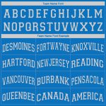 Personalized Basketball Jersey - Blue and White V-Neck Design Personalized Blue White V-Neck Basketball Jersey