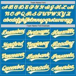 Custom Blue White Yellow Baseball Jersey - Personalized Sports Apparel Personalized Blue White-Yellow Baseball Jersey