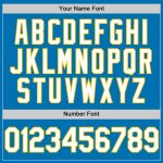 Custom Blue White Yellow Baseball Jersey - Personalized Sports Apparel Personalized Blue White-Yellow Baseball Jersey