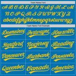 Custom Blue Yellow Baseball Jersey - Personalized Sports Team Apparel Personalized Blue Yellow Baseball Jersey