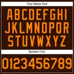 Personalized Brown Bay Orange T-Shirt for Performance and Comfort - Custom Athletic Shirt Personalized Brown Bay Orange Performance