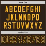 Personalized Brown and Gold Football Jersey - Custom Mesh Team Jersey Personalized Brown Brown-Gold Mesh Football Jersey