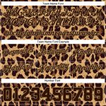 Custom 3D Leopard Print Basketball Shorts in Brown & Old Gold - Personalized Sportswear Personalized Brown Brown-Old Gold