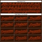 Personalized Brown Orange Sleeveless Baseball Jersey for Men and Women Personalized Brown Brown-Orange Sleeveless Baseball