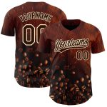 Personalized 3D Coffee Day Baseball Jersey - Brown Cream Design Personalized Brown Cream 3D International Coffee Day Baseball