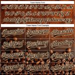 Custom Name and Number Baseball Jersey for International Coffee Day - Personalized Brown Cream 3D Pattern Design Personalized