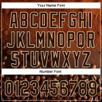 Custom Name and Number Baseball Jersey for International Coffee Day - Personalized Brown Cream 3D Pattern Design Personalized