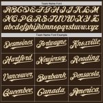 Custom Personalized Brown Cream Baseball Jersey with Name and Number - Authentic Sleeveless Team Apparel Personalized Brown