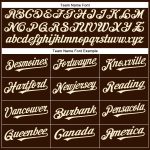 Personalized Brown Cream Baseball Jersey for Custom Team Apparel and Gifts Personalized Brown Cream Baseball Jersey
