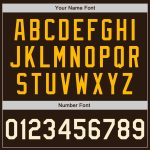 Personalized Brown Cream Gold Baseball Jersey for Men and Women - Customizable Sportswear Personalized Brown Cream-Gold Baseball