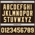 Personalized Brown Cream Gold Baseball Jersey | Custom Sports Apparel Personalized Brown Cream-Old Gold Baseball Jersey