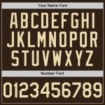Personalized Cream Sleeveless Baseball Jersey in Brown - Custom Team Apparel Personalized Brown Cream Sleeveless Baseball