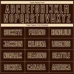 Custom Soccer Uniform Jersey with Personalized Name and Number in Brown Cream - Sublimation Team Apparel Personalized Brown