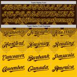 Custom Name and Number Authentic Baseball Jersey with Personalized Brown Gold 3D Gradient Design and Square Shapes Personalized